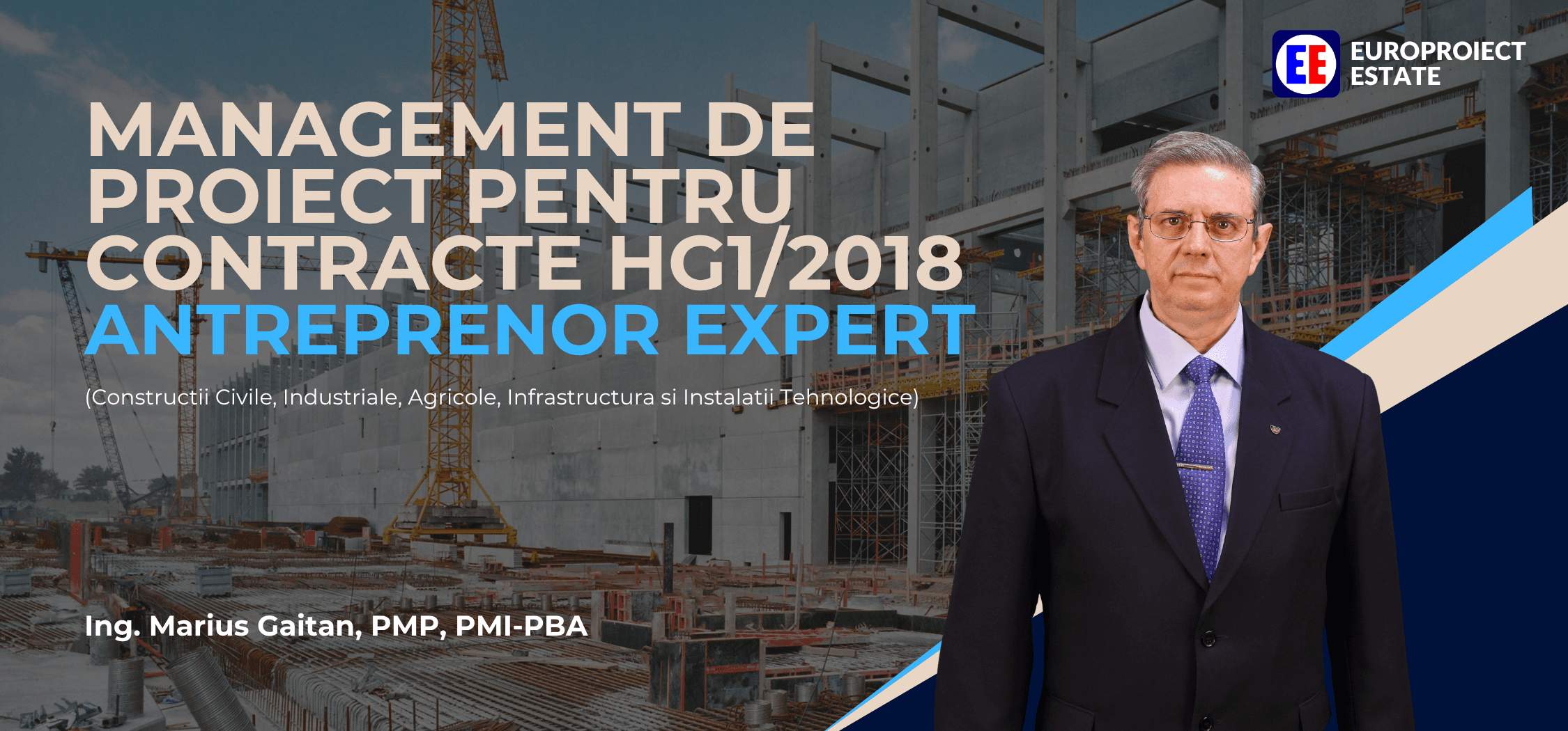 Management de Proiect în Contractele HG1/2018 - Antreprenor Expert